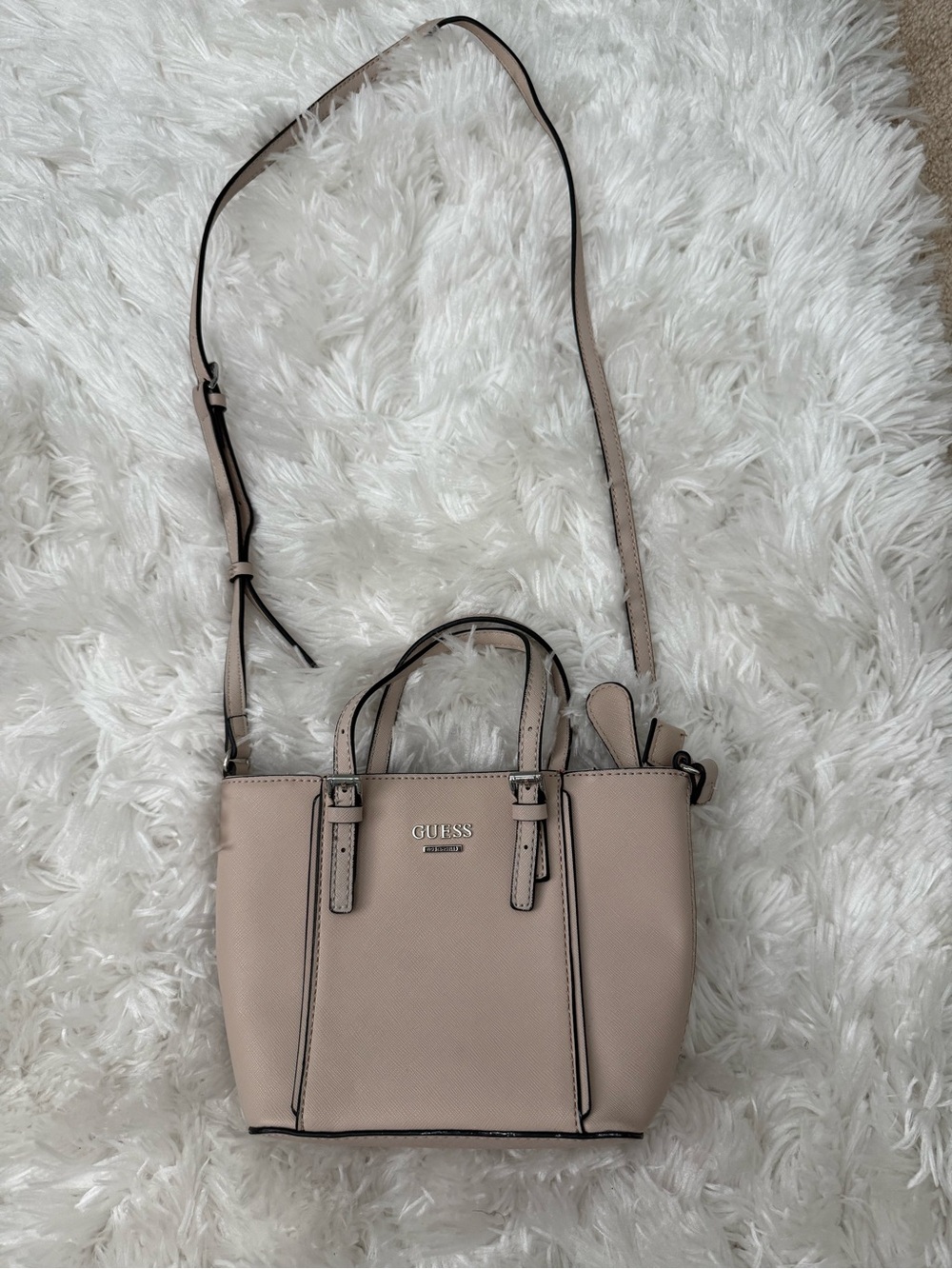 GUESS Blush Mini Satchel Crossbody Bag